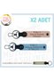 Name Plate and B- Blood Type Written X2 Keychain, Yavruağzı-Blue-Sk, Asphalt Champions Special
