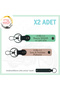 Special Name Plate for Motor Lovers, Special Design X2 Keychain with 0+ Blood Type Written, Baby Mouth-Green-Syh