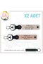 Special for Speed Lovers, X2 Keychain Set with Name Plate and 0 Rh (+) Blood Type Written, Yavruağzı-Pudra-Syh