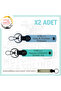 Custom Design X2 Keychain with Name Plate and 0 + Blood Group Written, Blue-Turquoise-Sk, Motorcycle Lovers