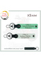 Speed Enthusiast's Special Name Plate, 0 Rh (-) Blood Type Lettering Leather X2 Keychain Set, Green-White-Syh