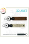 Set of X2 Keychains with Drivers of the Roads, Name Plate and a Rh + Blood Group Written, Coffee-S Coffee-Syh