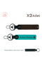 2-Piece Keychain Set with Name Written, Dark Turquoise-K Coffee-Black, Gift for Sweetheart Wedding Anniversary