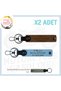 For Safe Driving, Motorcyclist Keychain with Name Plate and 0 Rh (+) Blood Type Lettering 2 , Coffee-Blue-Gr