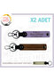 2 Keychains with Name Plate and B Rh (-) Blood Group Written, Coffee-Purple-Sk, Special Gift for Biker Friends