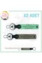 Name Plate and a Rh (-) Blood Group Written Gift X2 Keychain, Ash Grey-Green-Gr, for Speed Lovers