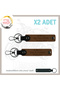 Custom Production X2 Keychain Surprise Gift for Speed ​​Lovers with Name Plate and A- Blood Group Written, Brown-Syh