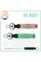 Special Name Plate for Motor Lovers, 0- Special Design with Blood Type Written X2 Keychain, Baby Mouth-Green-Syh