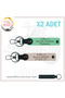 Gift X2 Keychain Set, Green-Powder-Syh, Biker Style Special, Name Plate and a Rh (+) Blood Group