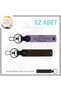 Gift for Biker Dads: Personalized Name Plate and 0 Rh (+) Blood Type Keychain Set, Purple-White-Black.