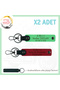 Name Plate and a Rh (-) Blood Group Written X2 Keychain Set, Red-F Green-Navy, for Motor Enthusiasts