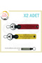 Special for Motor Lovers, Name Plate and a Rh (+) Blood Group Written X2 Keychain Gift, Red-Yellow-Gr