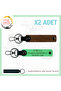 Gift 2-Piece Keychain, Coffee-F Green-Navy, Name Plate for Bikers a Rh (+) Blood Group Written