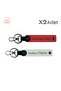 Set of 2 Keychains with Names Written, Pomegranate Flower-White, Gift for New Starters