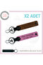 Name and Plate Writable Car Keychains Set of 2, Coffee-Pink-Navy, Very Special Gift for Your Wife