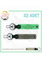 Name Plate & Safe Driving X2 Keychain with a - Blood Group Written, Ash Grey-F Green-Sk, Biker Friendly