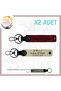 Leather X2 Keychain with Name Plate and B Rh (+) Blood Group Written for Speed Enthusiasts, S Coffee-Burgundy-Gr