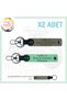 Name Plate and a Rh (+) Blood Type Written Gift X2 Keychain, Ash Grey-Green-Gr, for Speed Lovers