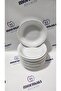 Porcelain Anatolian White 12 Pieces 17 cm (Small) Deep Dinner Plate - 3