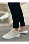 Ba0104 Lace-Up Cream Suede White Sole Sports Classic Men's Shoes - 2