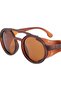 Unisex Retro Steampunk Round Sunglasses - 2