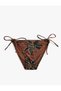 Floral Patterned Drawstring Bikini Bottom