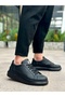 Ba0423 Boa Thick Black High Sole Black Lace-Up Sports Men's Shoes - 3