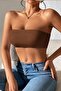 Strapless Women's Bustier Brown - 4