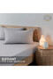 3-Piece Microfiber King (180x200cm) Plain Fitted Sheet Set - 4