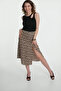 Women's Leopard Slit Above Knee Stylish Skirt - 3