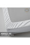 3-Piece Microfiber King (180x200cm) Plain Fitted Sheet Set - 4