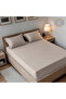 3-Piece Microfiber King (180x200cm) Plain Fitted Sheet Set - 3