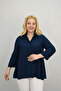Women's Large Size Ruffle Detailed Shirt 1720-25-1