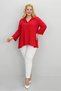 Women's Large Size Ruffle Detailed Shirt 1720-25-1 - 5