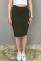 Women's Pencil Skirt Khaki Green
