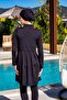 Lycra Black Hijab Swimsuit with Quick Dry Tights 2514 - 2