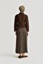 Crinkled Satin Skirt 25Yh5601 Khaki - 4