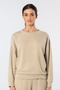 Women's 3613 Beige Crew Neck Sweatshirt - 4