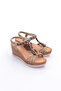1040 Women's High Sole Knitted Detailed Sandals - 2