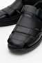 Genuine Leather, Laceless, Velcro, Summer Men's Shoes - 3