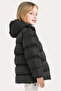 Girl's Black Fleece Lined Hooded Waterproof Windproof Inflatable Winter Coat & Coat - 3