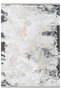 Abstract Patterned Washable Non-Slip Base Chenille Gray Anthracite Kitchen Carpet 7814 - 4