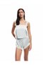 Oversize Lace Detailed Satin Shorts Pajama Bottoms