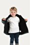 Boy's Black Green Digital Pattern Fleece Water and Windproof Hooded Puffer Winter Coat - 3