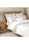 Edelıne 100% Cotton Extra King Size Duvet Cover Set 260X220 cm Ecru - 2