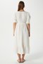 Women's Hailey Cotton Muslin White Waist Elastic Dress - 7
