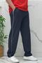 Men's Full Lycra Baggy Trousers with Side Piping - 4