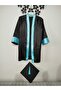 Set of 2 Turquoise Graduation Robe, Blue Graduation Robe-Kep for School