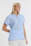 Women's Short Sleeve Blouse - Muslin Judge Collar Blouse - 1130 - 3