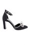 Black Scuba Women's Heeled Shoes - 43333910